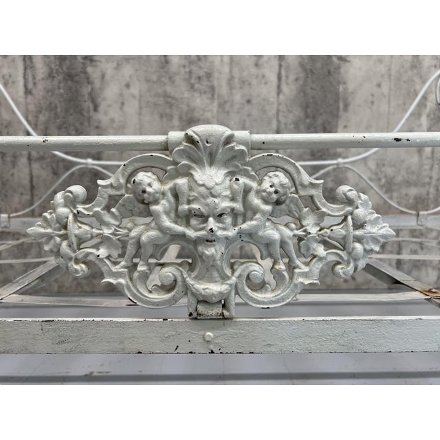 French Wrought Iron Daybed, 1890s For Sale - Image 4 of 9