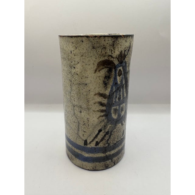 Glazed ceramic cup/cup by Gustave Reynaud Gustave Reynaud (1915–1972), a ceramicist based in Vallauris, was the founder of...
