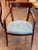 19th Century 19th Century Set of Seven Klismos Chairs With Blue Leather Seats For Sale - Image 5 of 12