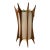 Mid-Century Modern Teak & Brass Swag Pendant Lamp in the Style of Adrian Pearsall For Sale