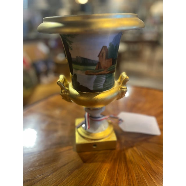 Early 19th Century 19th Century Hand Painted Urn For Sale - Image 5 of 5