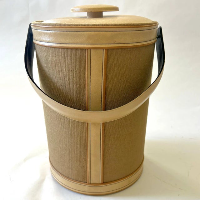 Textile 1970’s Saks Fifth Avenue Ice Bucket For Sale - Image 7 of 9