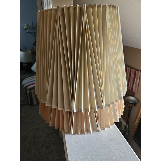 1970s Stiffel Pleated Lamp Shades | Chairish