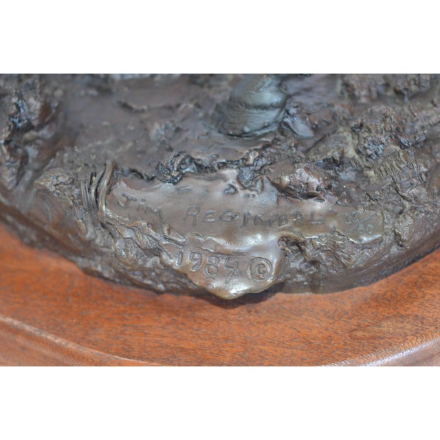 James Regimbal Bronze "Pony Express" Sculpture For Sale - Image 10 of 12