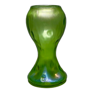 Antique Loetz Austria “Creta Rusticana” Art Nouveau Iridescent Green Art Glass Vase