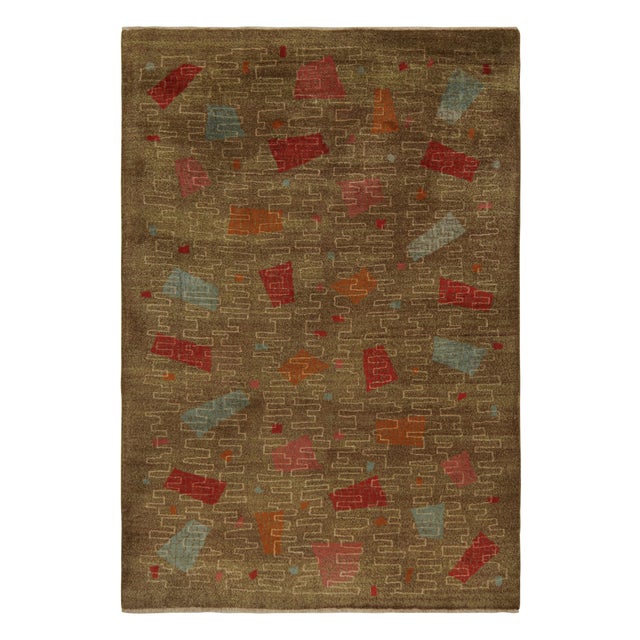 Rug & Kilim Vintage Zeki Muren Art Deco Rug, With Geometric Patterns, From Rug & Kilim For Sale - Image 4 of 4