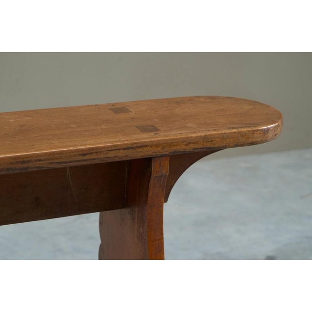 European Provincial Sculptural Bench in Wood, 1900s For Sale - Image 10 of 11