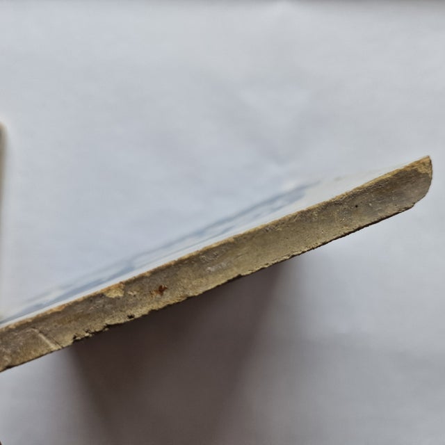 A pair of Delft Holland Dutch tiles, ca 1790. Two exclusive Frisian Dutch tiles with images of a horse and cow Frysian...