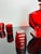 Glass Art Deco Ruby Red Glass Decanter with Six Shot Glasses from Moser, Czechoslovakia, 1930, Set of 7 For Sale - Image 7 of 12