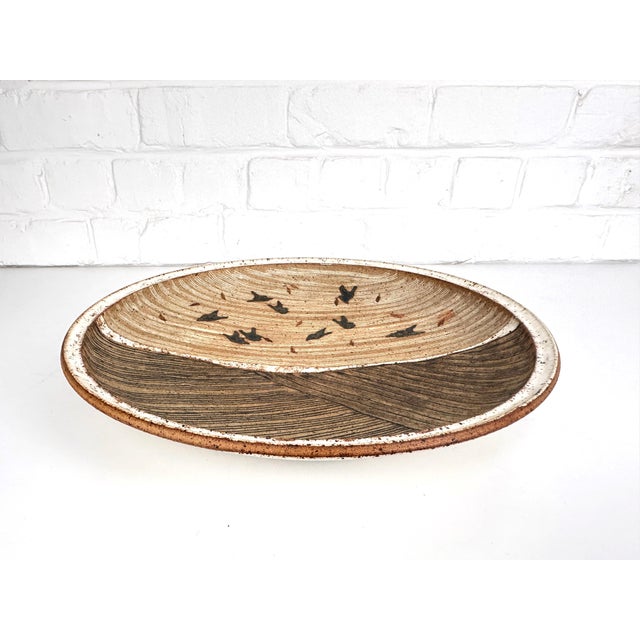Mid-Century Modern Large Danish Stoneware Dish from Kähler, 1960s For Sale - Image 3 of 14