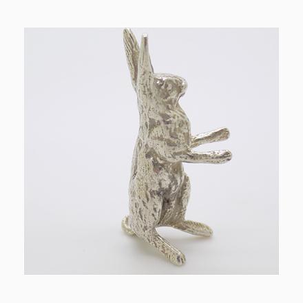 Vintage Italian Silver Rabbit Figurine, 1950s For Sale - Image 13 of 13