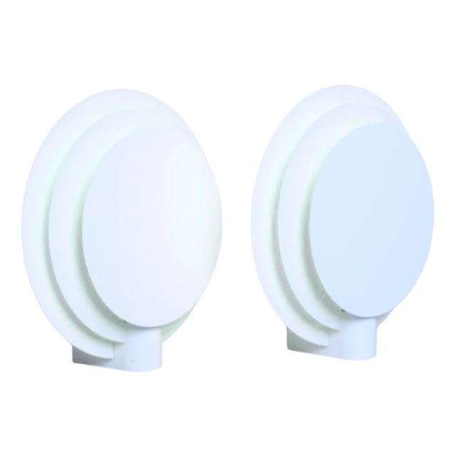 Space Age Dutch Planeta Wall Lamps by Chris Hiemstra for Lumiance, 1970s, Set of 2 For Sale