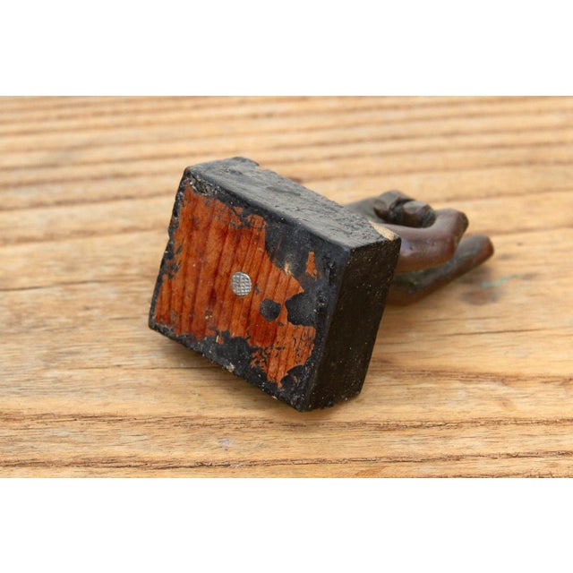 19th Century Sacred Gesture, Antique Miniature Bronze Mudra For Sale - Image 5 of 7