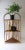 Wood Wicker Bamboo Corner Wall or Floor Shelf Étagère For Sale - Image 7 of 17