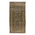 19th Century Antique Mahal Wool Rug With Charcoal Field & Olive Floral Motifs For Sale