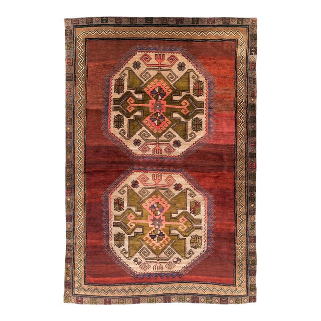Galerie Shabab Collection Mid-20th Century Turkish Anatolian Accent Rug For Sale