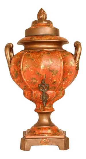 Porcelain Samovar, Tea or Coffee Urn Handmade in Italy