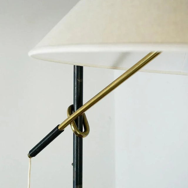 Mid-Century Austrian Model 2097 Pelikan Floor Lamp in Brass by J.T. Kalmar, 1950s For Sale - Image 9 of 16