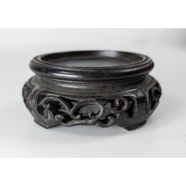 19th Century 19th Century Chinese Carved Hardwood Display Stand Base For Sale - Image 5 of 10