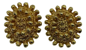 Christian Lacroix Vintage Gold Toned Earrings