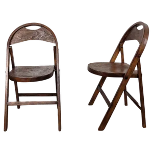 Set of Mid-Century Wood B 751 Folding Chairs from Thonet, 1960s