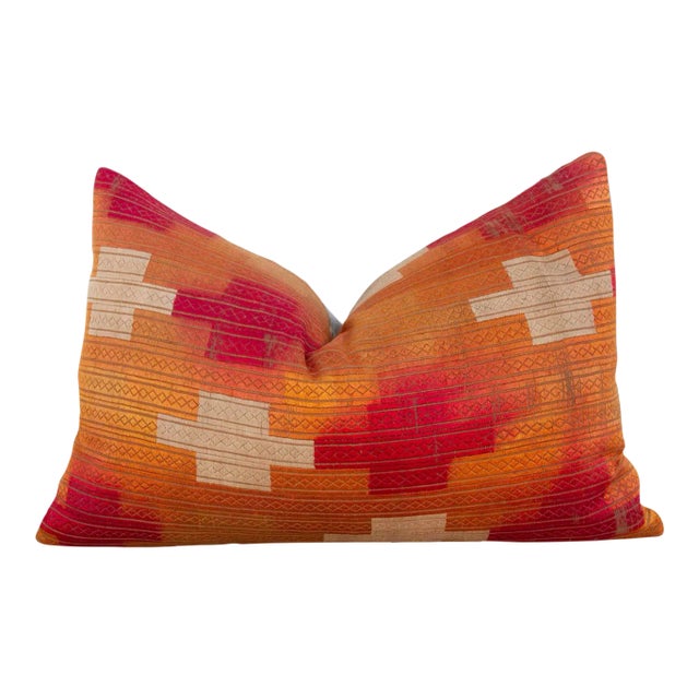 Kashmir Silk Phulkari Pillow For Sale