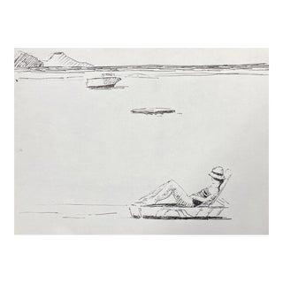 Hayward Cirker Caribbean Beach Scene For Sale