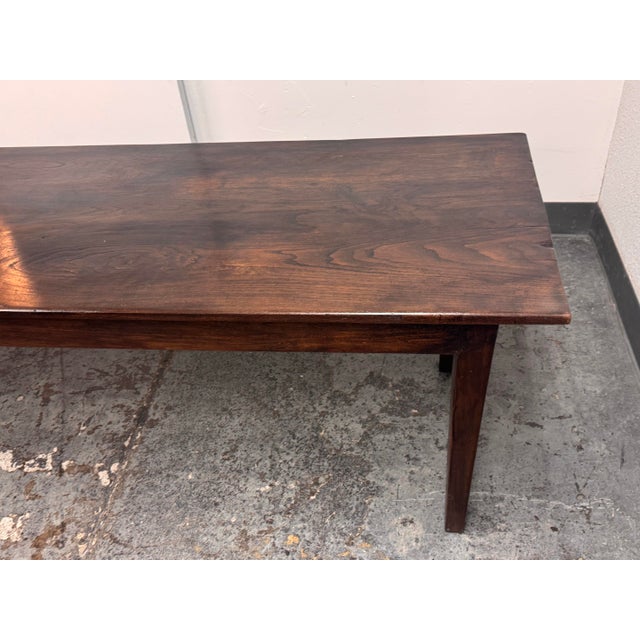 Rustic Wood Farmhouse Dining Table, Vintage For Sale - Image 12 of 12