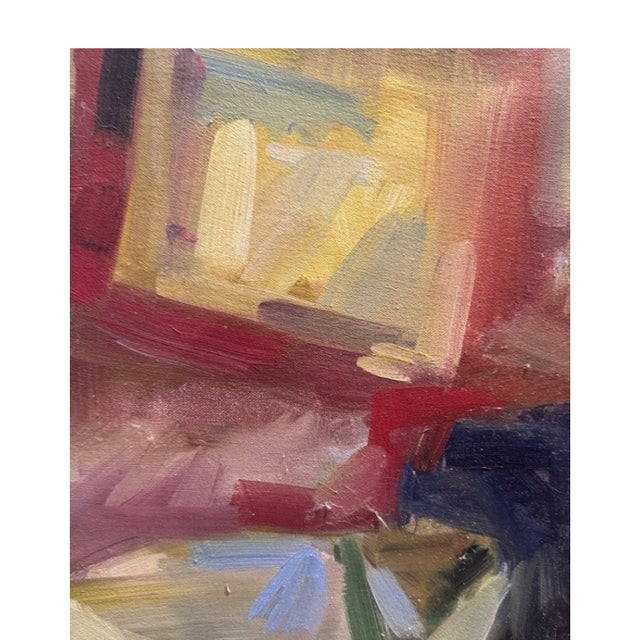 Large Abstract Acrylic on Canvas, Multi-Colored For Sale - Image 4 of 9