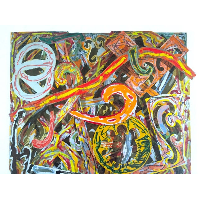 Frank Stella Frank Stella Vintage 1999 Pop Art Lithograph Calendar Print " Silverstone " 1981 For Sale - Image 4 of 10