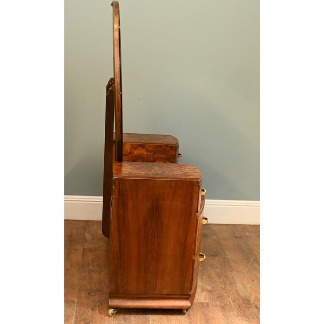 Art Deco Dressing Table in Burr Walnut, 1930 For Sale - Image 14 of 16