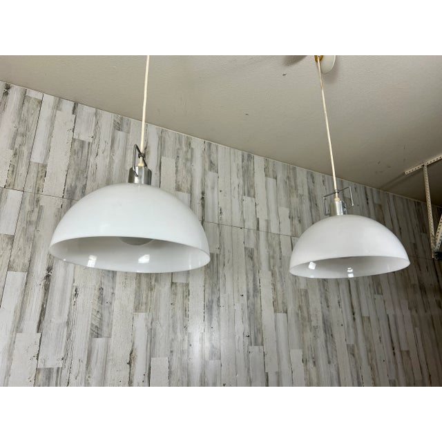 Lightolier Lightolier Dome Pendants - a Pair For Sale - Image 4 of 12