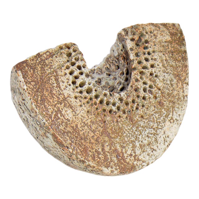 Studio Pottery Crescent Form Sculpture by Alan Wallwork For Sale