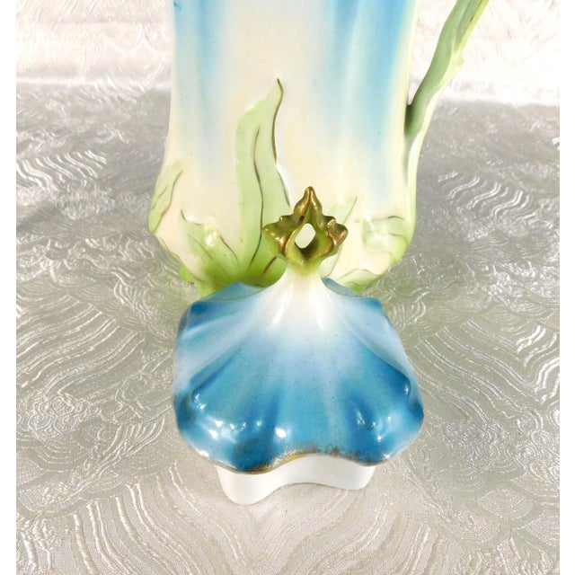 Teal and Light Green Shaped Chocolate Pot For Sale In San Francisco - Image 6 of 11