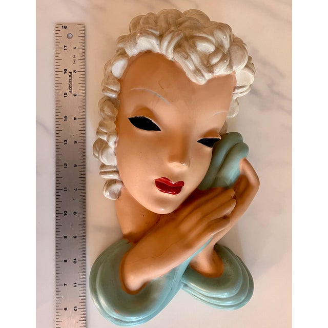 Vintage Alexander Backer Chalkware Wall Hanging For Sale - Image 4 of 6