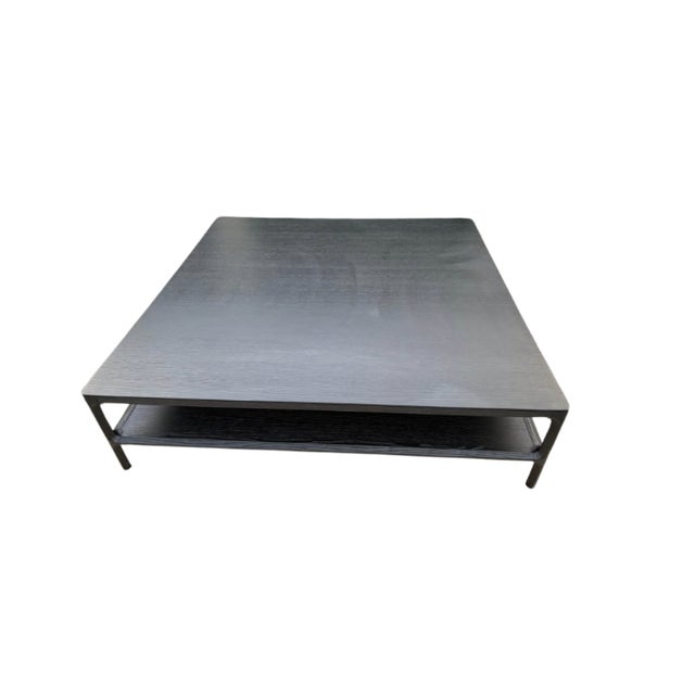 2020s Rh Padua Square Coffee Table – Black Oak For Sale - Image 5 of 7