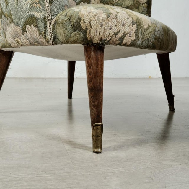 Set of Mid-Century Flowered Armchairs, Italy, 1960s For Sale - Image 10 of 18