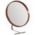 Large Italian Adjustable Table Mirror in Teak and Steel by Osvaldo Borsani for Tecno, 1960s For Sale - Image 15 of 15