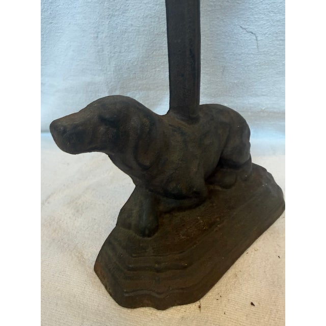 Victorian Cast Iron Lab Door Stop For Sale In Los Angeles - Image 6 of 9