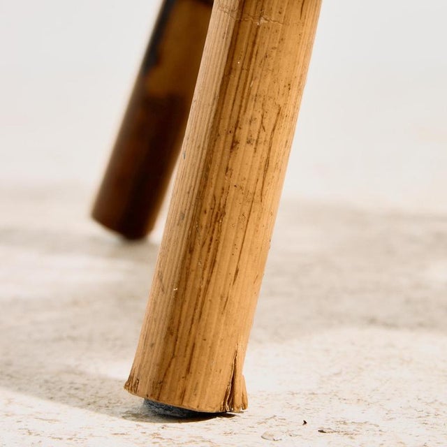 Italian Bamboo Stool, 1960s For Sale - Image 3 of 9