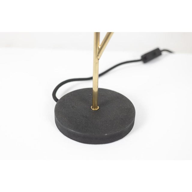 1960s 3-Light Floor Lamp in Sheet Metal and Brass from Stilnovo, 1960s For Sale - Image 5 of 8