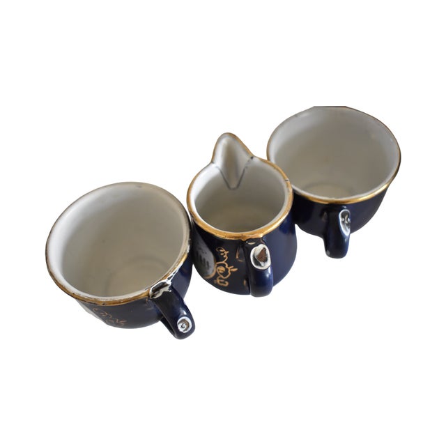 Antique German Enamel Child's Tea Set For Sale - Image 9 of 13