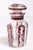 Red Early 20th Century Bohemian Ruby to Clear Glass Preserve Jar For Sale - Image 8 of 10