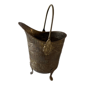 VIntage Brass Coal Scuttle