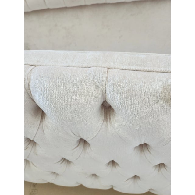 2020s Bridgitte Ivory Mirror Bed by Haute House - King Size For Sale - Image 5 of 9