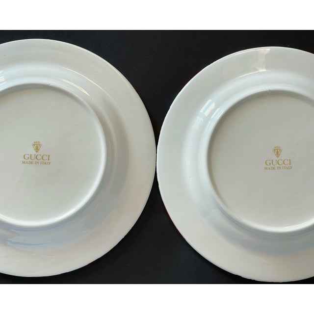 GUCCI Set of 2 Card Plates For Sale - Image 9 of 11