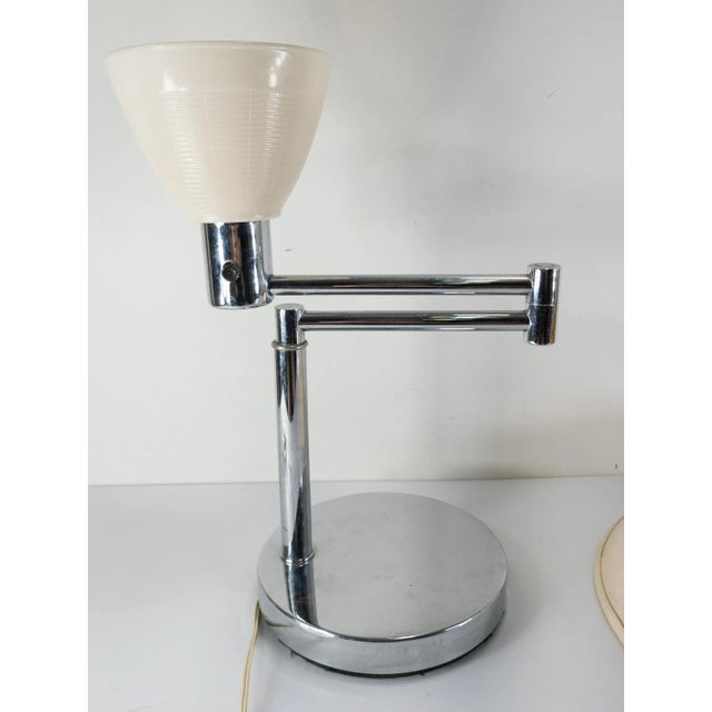 Mid 20th Century Mid-Century Modern Chrome Plated Cantilever Table Lamp After Walter Von Nessen For Sale - Image 5 of 12