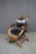 Late 19th century Renaissance Revival Savonarola armchair crafted in solid walnut with a folding X-frame base. The chair...