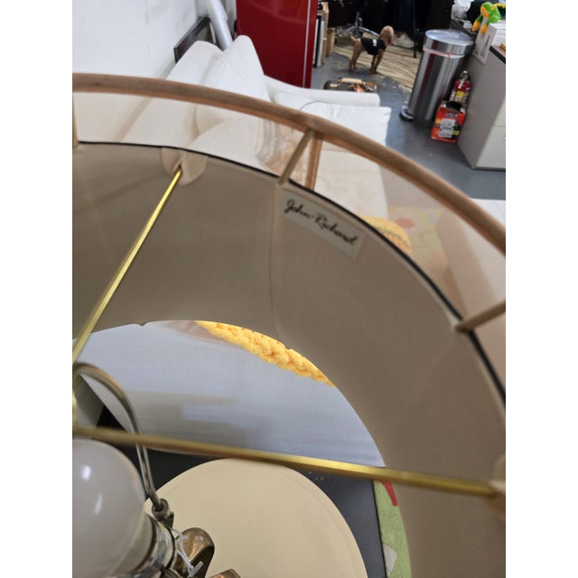 Abstract John Richards Brass Lamp For Sale - Image 3 of 4