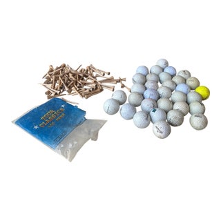 1970s Instant Collection of Golf Balls and Tees- Set of 50+ For Sale